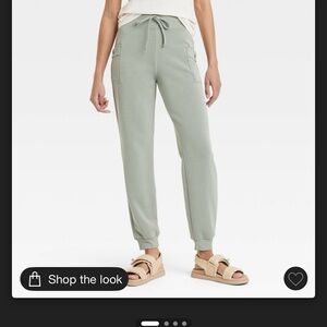 a new day Green Track Pants with Tapered Legs